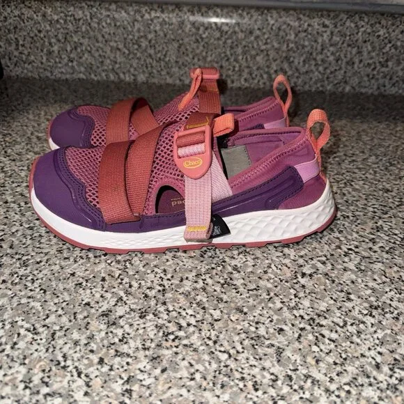 Chaco Drifter Sz 3 Girls Shoes Purple Rose JCH180391 - Picture 3 of 8